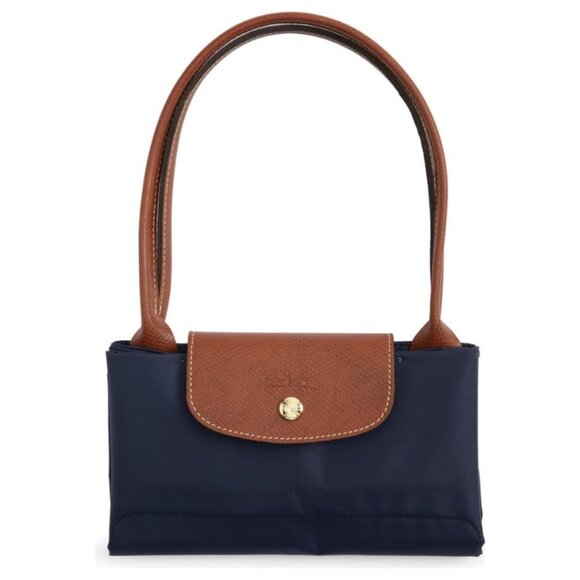 Longchamp Large Le Pliage Nylon Shoulder Tote in Navy - Picture 4 of 16